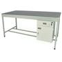 Open mailroom bench with MFC worktop - 840 x 1230 x 750mm