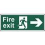 BS Fire Exit Arrow Right Sign