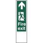 Fire Exit Ahead Braille Finger Plate