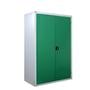 Steel general storage cupboard with 2 green doors