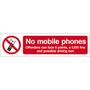 No Mobile Phones, Offenders Can Face 6 Points, A £200 Fine Sign