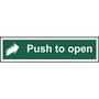 Push To Open Sign