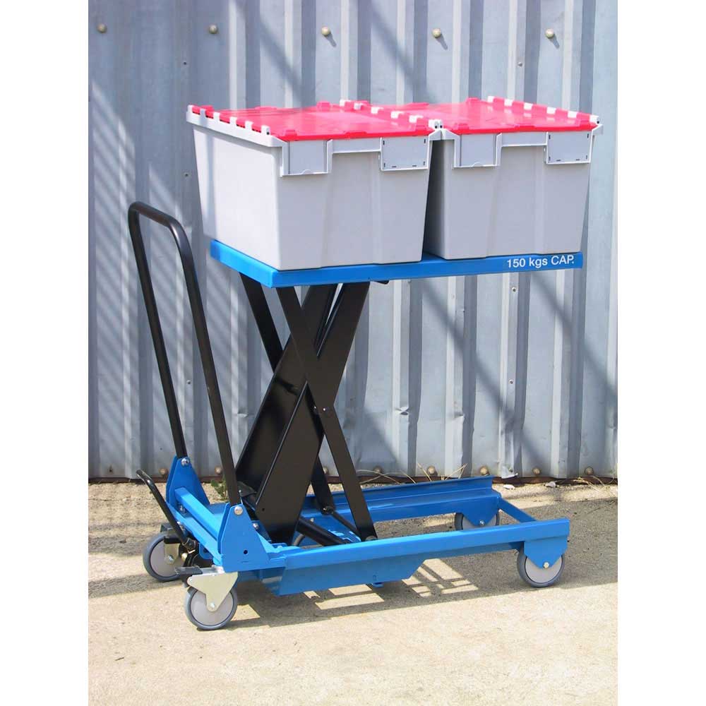 Scissor Table Carrying Boxes