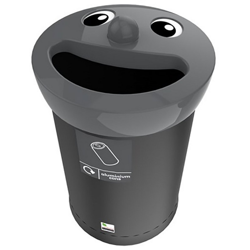 62 litre litter bin with smiley face lid