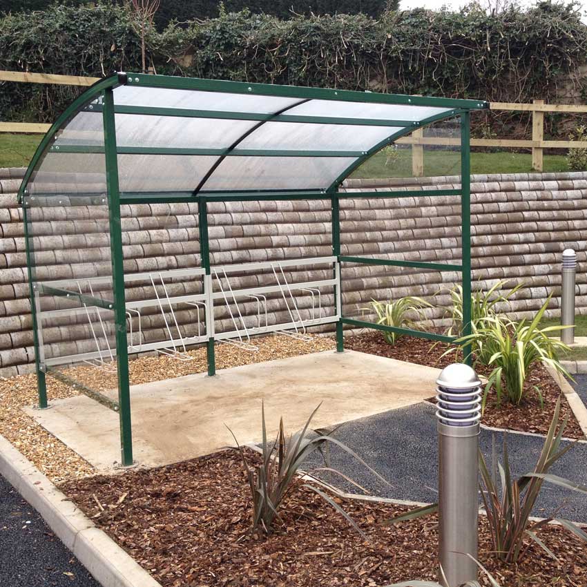 Premier Cycle Shelter With Perspex Side Panels