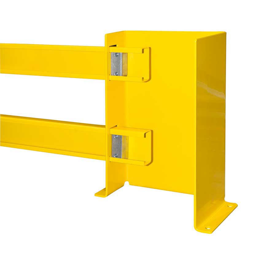 Rear View of Adjustable Pallet End Frame Protector
