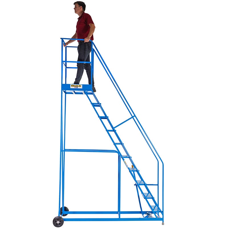 Climb-it 10 tread warehouse safety steps