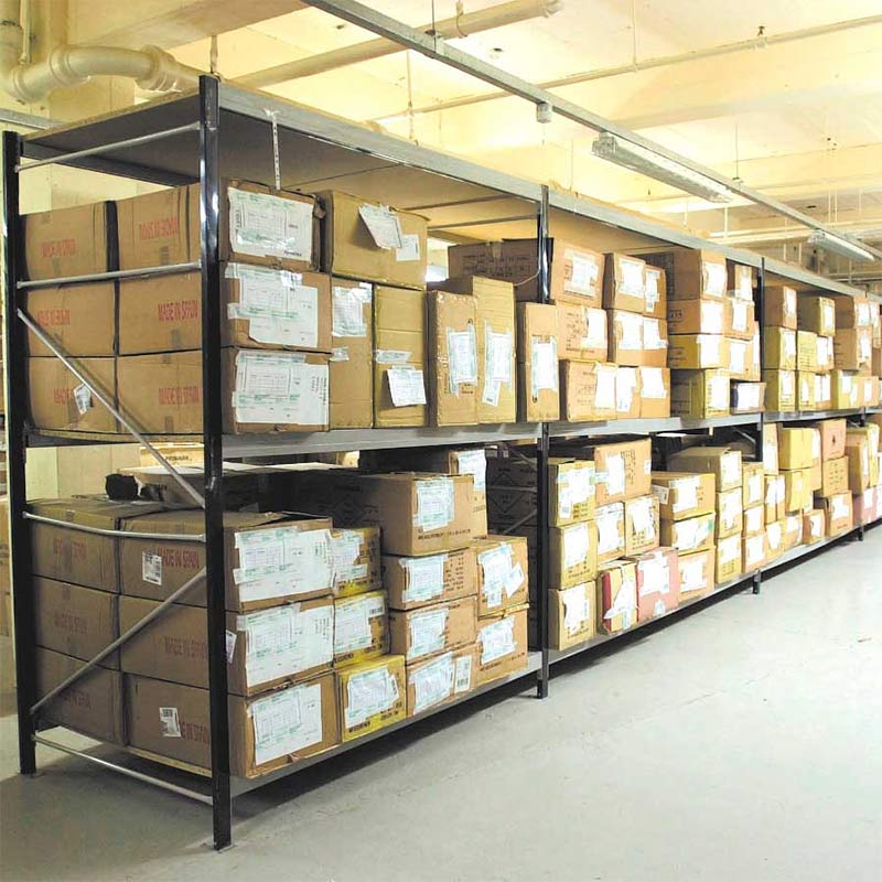 Longspan shelving in warehouse