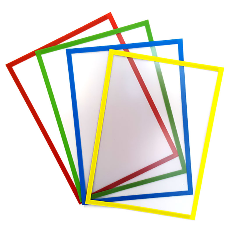 Magnetic document shields with coloured edges