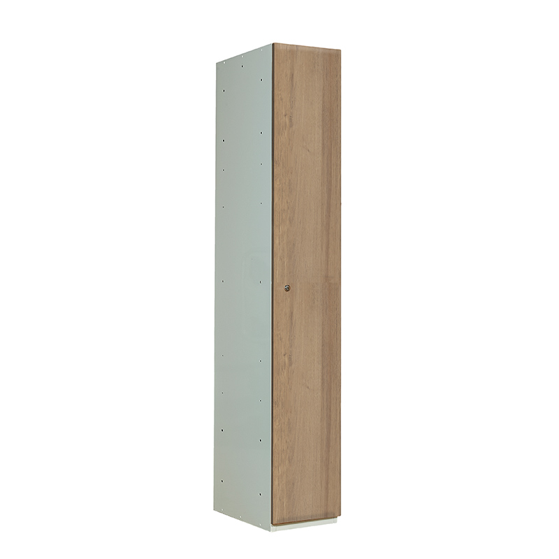 Medium Oak effect locker with 1 door and shelf