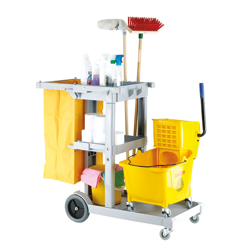 Multi-purpose cleaning trolley
