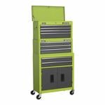 Sealey American Pro® ToolBox Stack in Hi-vis Green