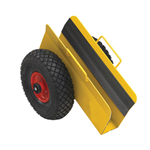 Twin-wheeled 200kg adjustable yellow board trolley