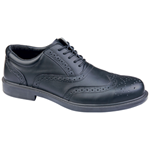 Smart Black Brogue Safety Shoes