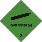 Compressed Gas 2 Diamond Label