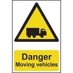 Danger Moving Vehicles Sign