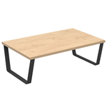 Encore Coffee Table with Black Sled Frame
