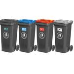 Family of Four 120L Recycling Bins