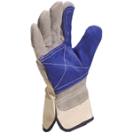 Deltaplus High Quality Leather Docker Safety Gloves