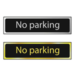 No Parking Mini Sign