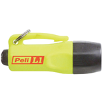 Hi-Vis yellow Peli L1 LED pocket torch with safety lanyard