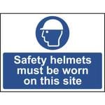 Safety Helmets Must Be Worn Sign - 450 x 600mm