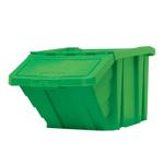 Stackable Recycling Box Bins With Hinged Lid