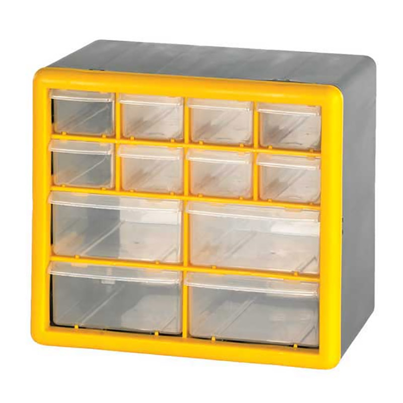 12 Compartment Storage Box - 8 Small and 4 Large Compartments