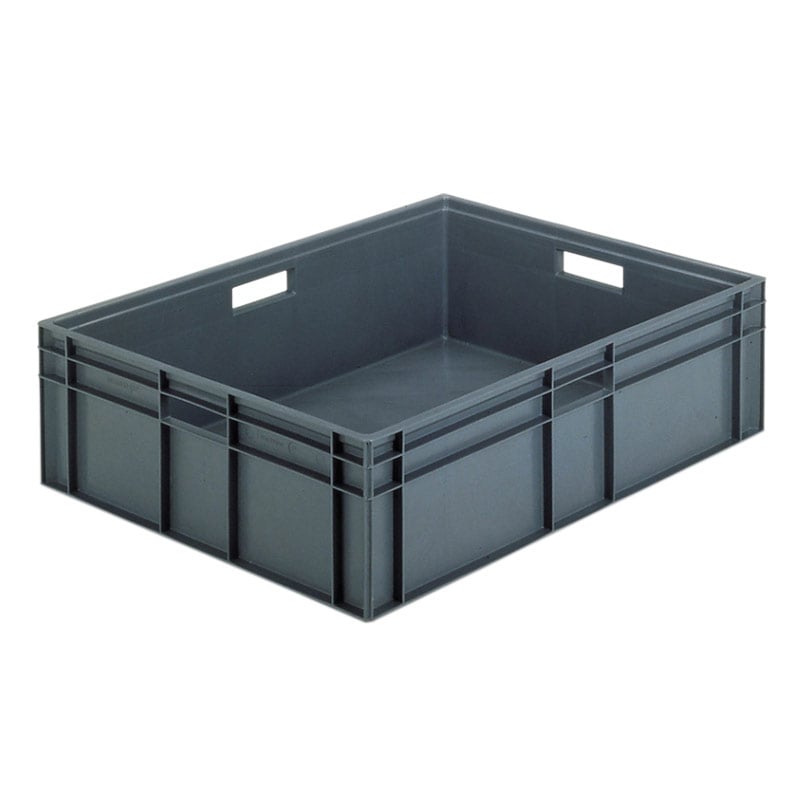 Grey Stacking Euro Container - 87 Litre - 235 x 800 x 600mm - pack of 5