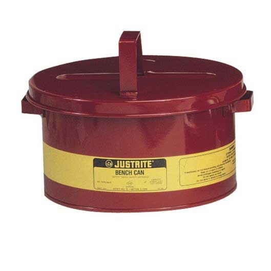 Justrite 8 litre Bench Cans for flammable liquids
