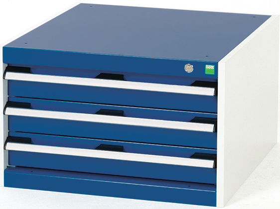 Bott Cubio Suspended 3 Drawer Cabinet for Framework Benches (400mm high 650mm deep)