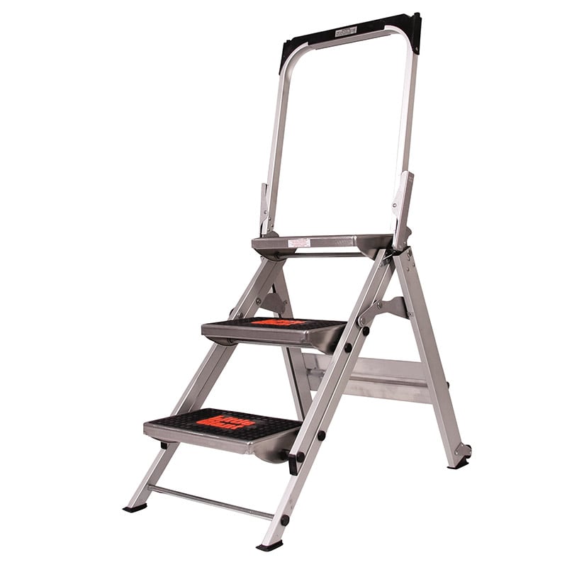 3 Large Tread Little Giant Safety Steps  - 150kg Capacity - 5 Year Guarantee