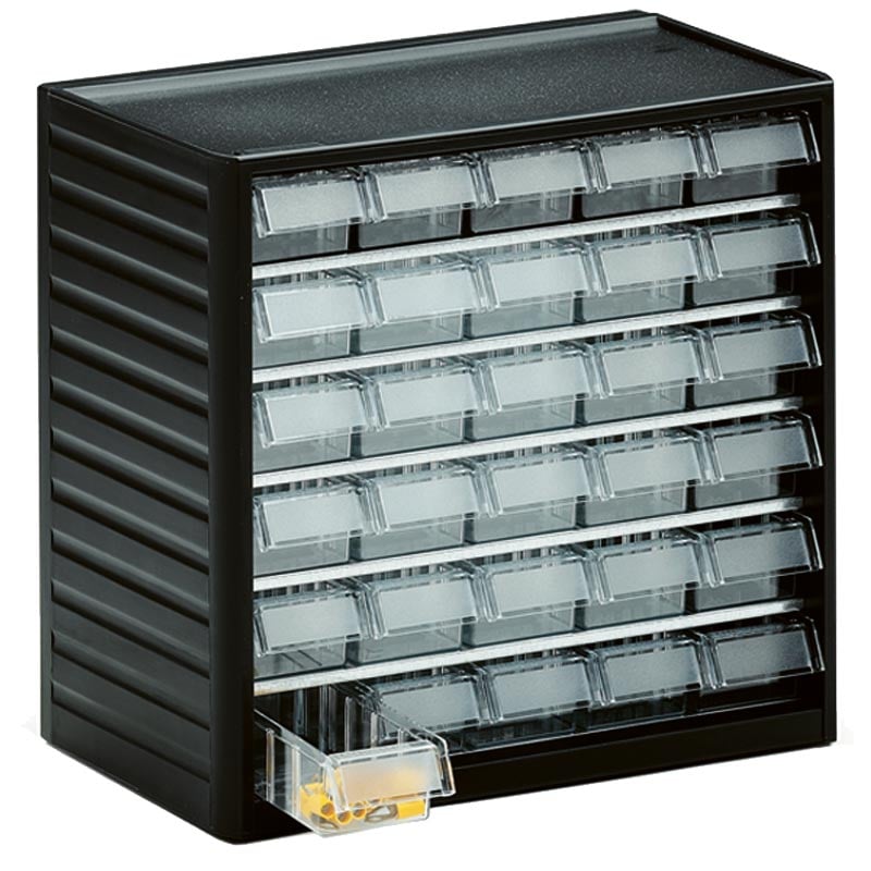 Visible Small Parts Storage Cabinet - 290 Series - 30 Drawers -  - 37h x 55w x 175d