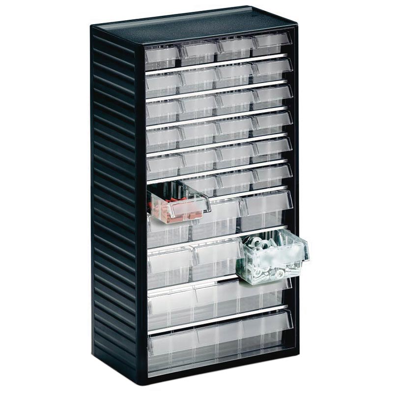 Visible Small Parts Storage Cabinet - 550 Series - 32 Mixed Drawers size 1, 4, 6