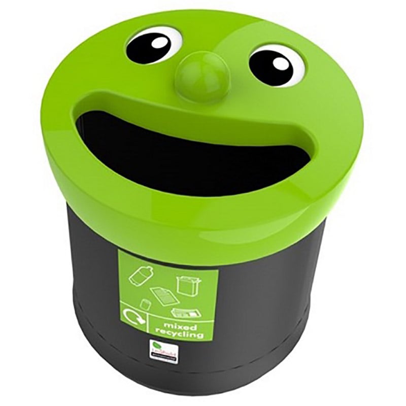 Smiley Face Litter Bin - 41 Litre