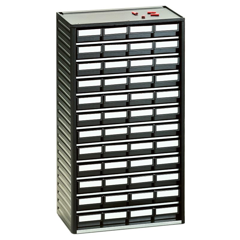 48 Drawer 37h x 69w x 175d Polypropylene ESD Small Parts Cabinet