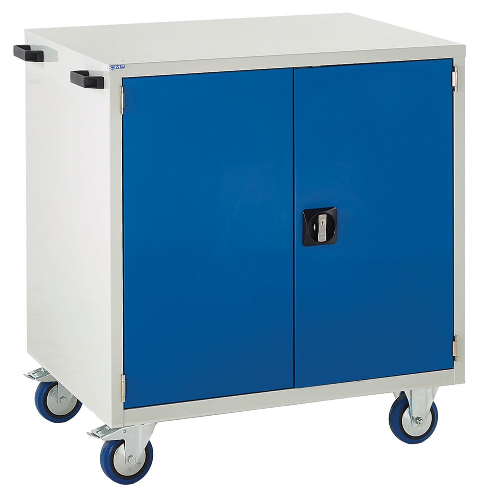 Euroslide 900 Mobile Cabinet with 1 x 750mm Cupboard - 980 x 900 x 650mm