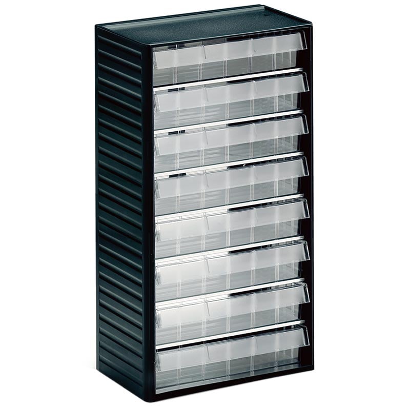 Visible Small Parts Storage Cabinet - 550 Series - 8 Drawers 59h x 277w x 175d