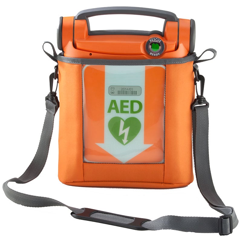 Orange & Grey Carry Bag for Powerheart G5 AED Defibrillator