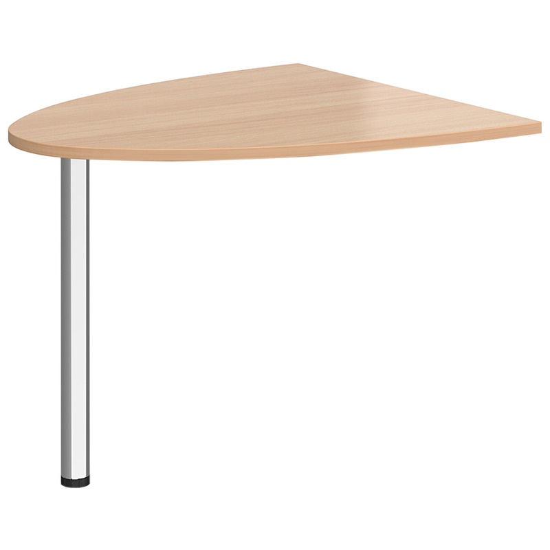 Welcome Reception Desk D-End Table - Beech