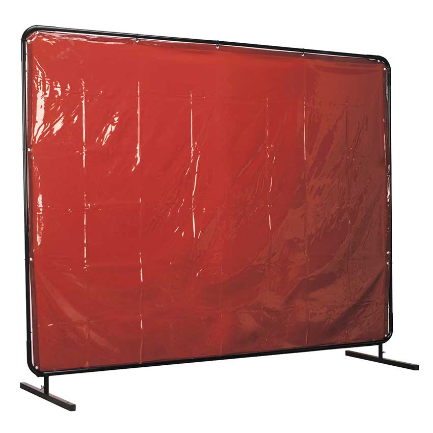 Sealey Workshop Welding Curtain & Frame 2.4m x 1.75m -  BS EN 1598