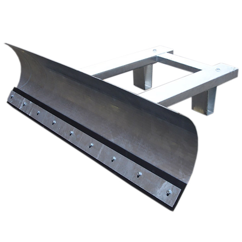 Adjustable Snow Plough Forklift Attachment with Rubber Blade - 1250mm Wide