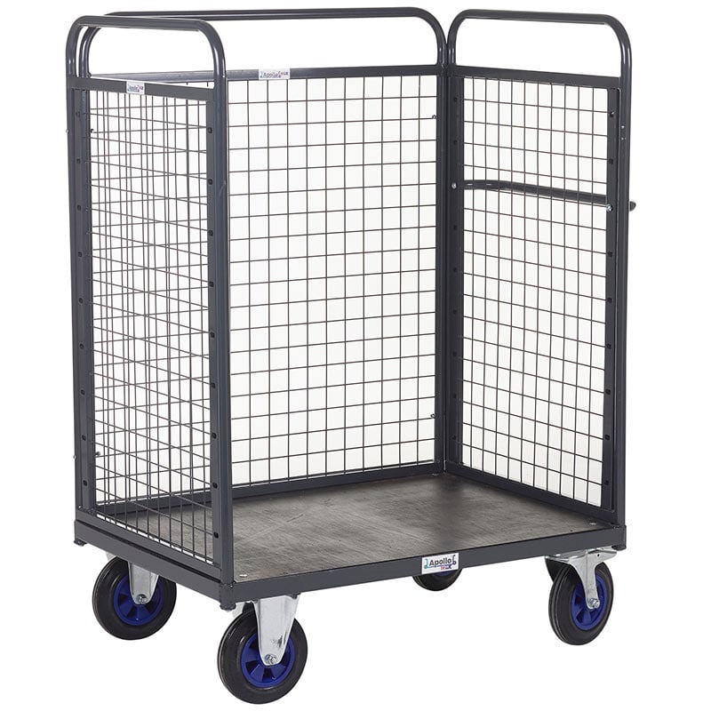 Apollo 600kg Distribution Truck with Steel Mesh Sides & Back - 1100mm Height Above Base - 1100 x 700mm platform