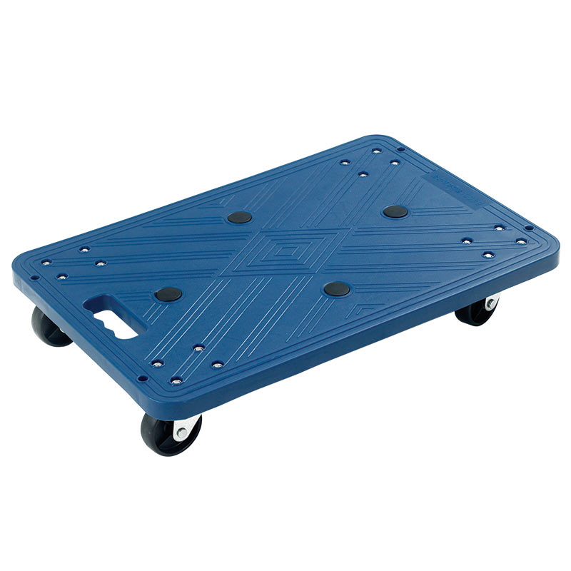 Blue Plastic Platform Dolly 100kg Capacity - 110 x 400 x 600mm
