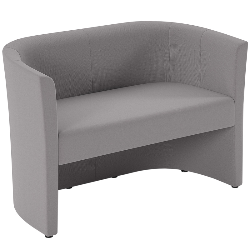 Celestra Double Seater Sofa - Forecast Grey - 850 x 1300 x 650mm
