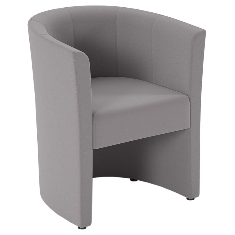 Celestra Single Seat Soft Tub Chair - Forecast Grey - 850 x 700 x 650mm