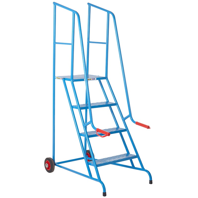 Climb-It 4-Tread Loading Steps - Powder Coated Blue - 1730 x 610mm