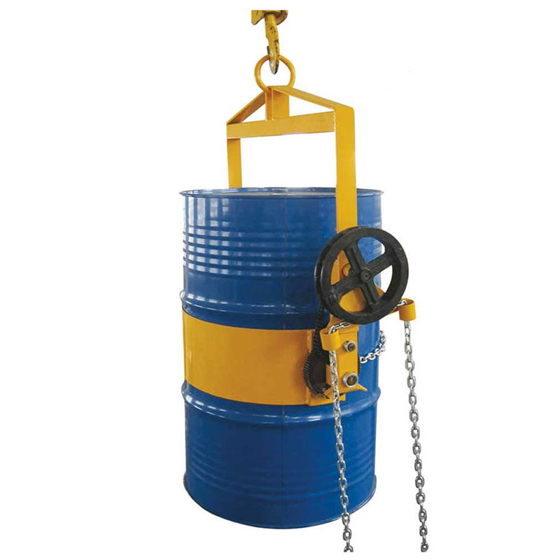 Crane Drum Lifter with Geared Chain rotation - Hook attachment