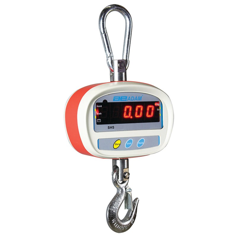 Crane Scale with remote control - 150kg capacity - 0.02kg readability - Polycarbonate housing