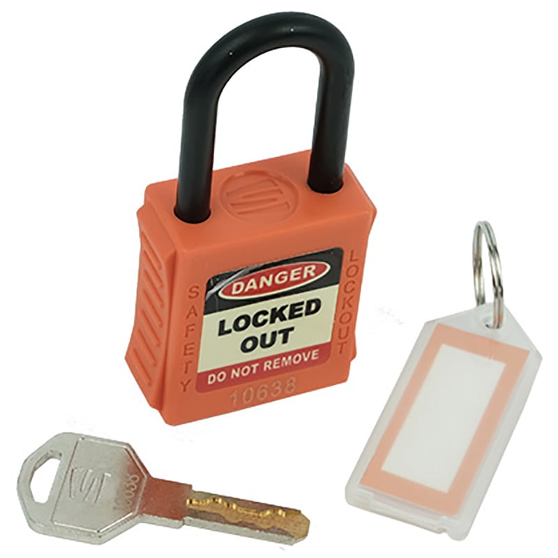 Di-Electric Safety Lockout Padlock - Orange